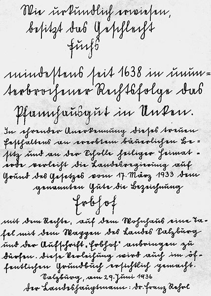 Das 1000jährige Reich und Erinnerungen an den | Unken