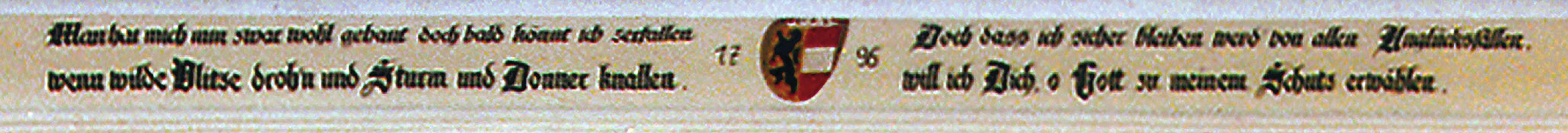 Ausschnitt aus dem alten Plan von 1666
Die Kranerwettau hat dem Auloch den Namen
gegeben.
