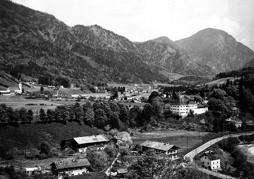 Zwischen Schmiedruap und Woacherschmied die Kapelle 1959